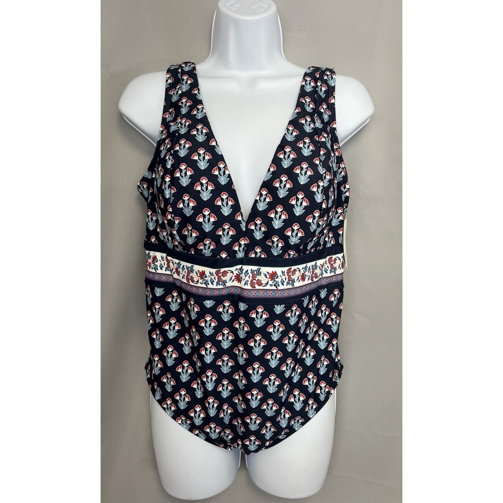 Wonderly Womens‎ Swimsuit Florss As l Sz 1X New